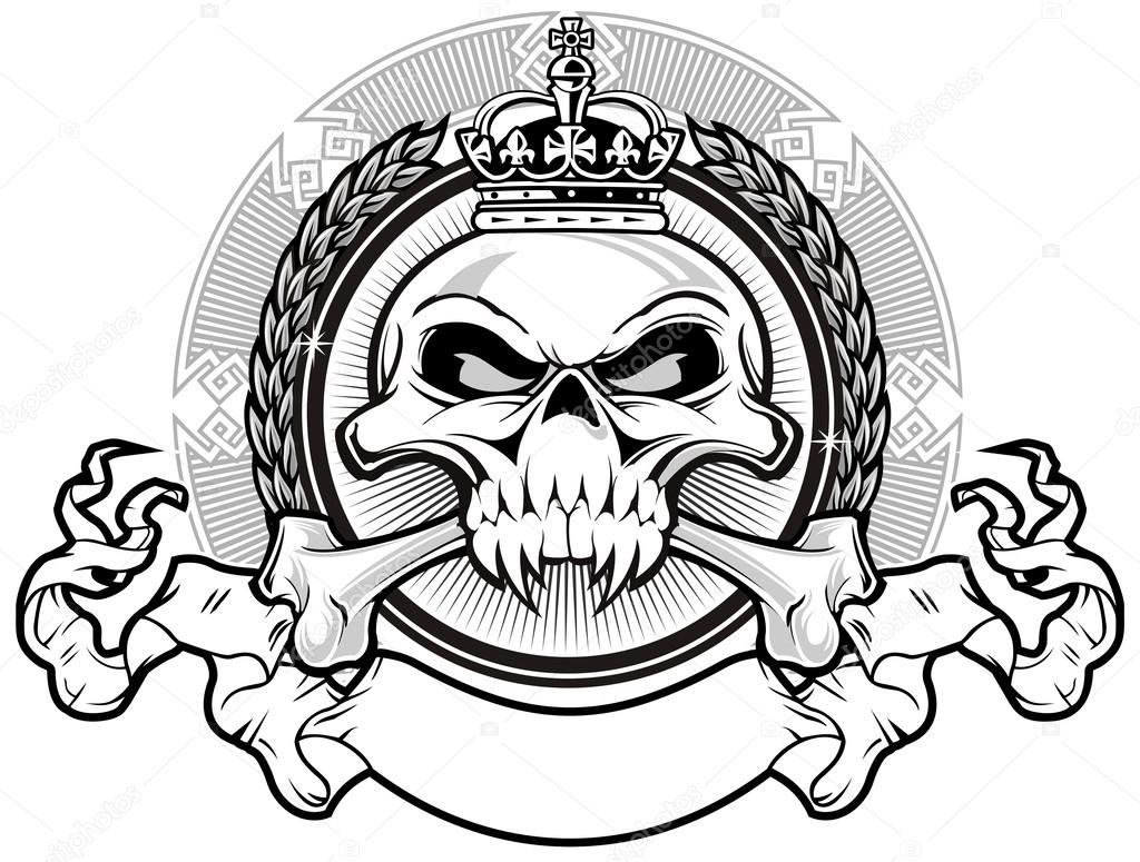 1024x775 Kingdom Skull Stock Vector Guntariana