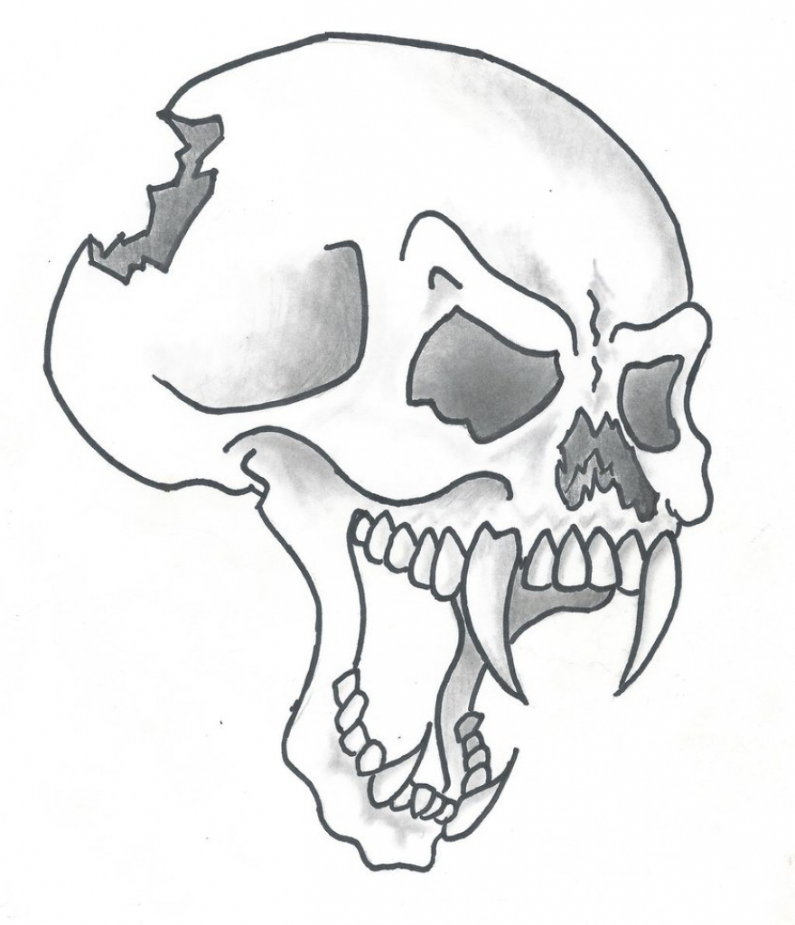 880x1024 Cartoon Skull Drawings Cartoon Skull Drawing
