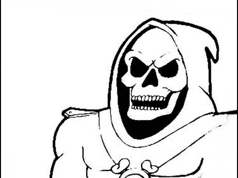 480x360 How To Draw A Skull Character By Wizard