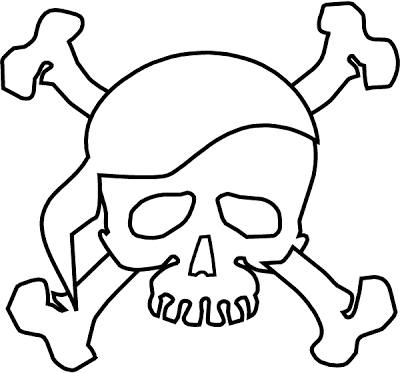 400x373 Skull Coloring Pages
