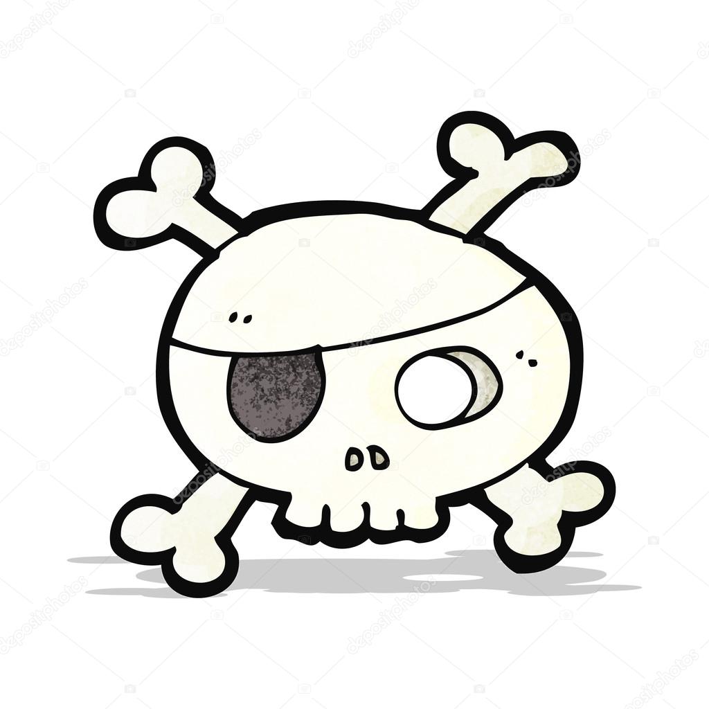 1024x1024 Cartoon Pirate Skull Symbol Stock Vector Lineartestpilot