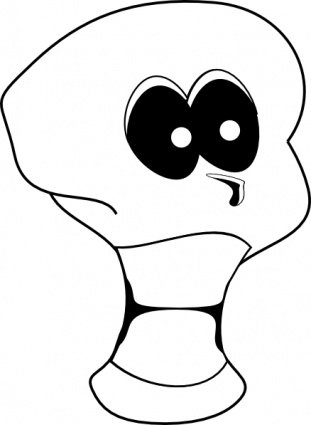 311x425 Cartoon Skull, Vector Graphics