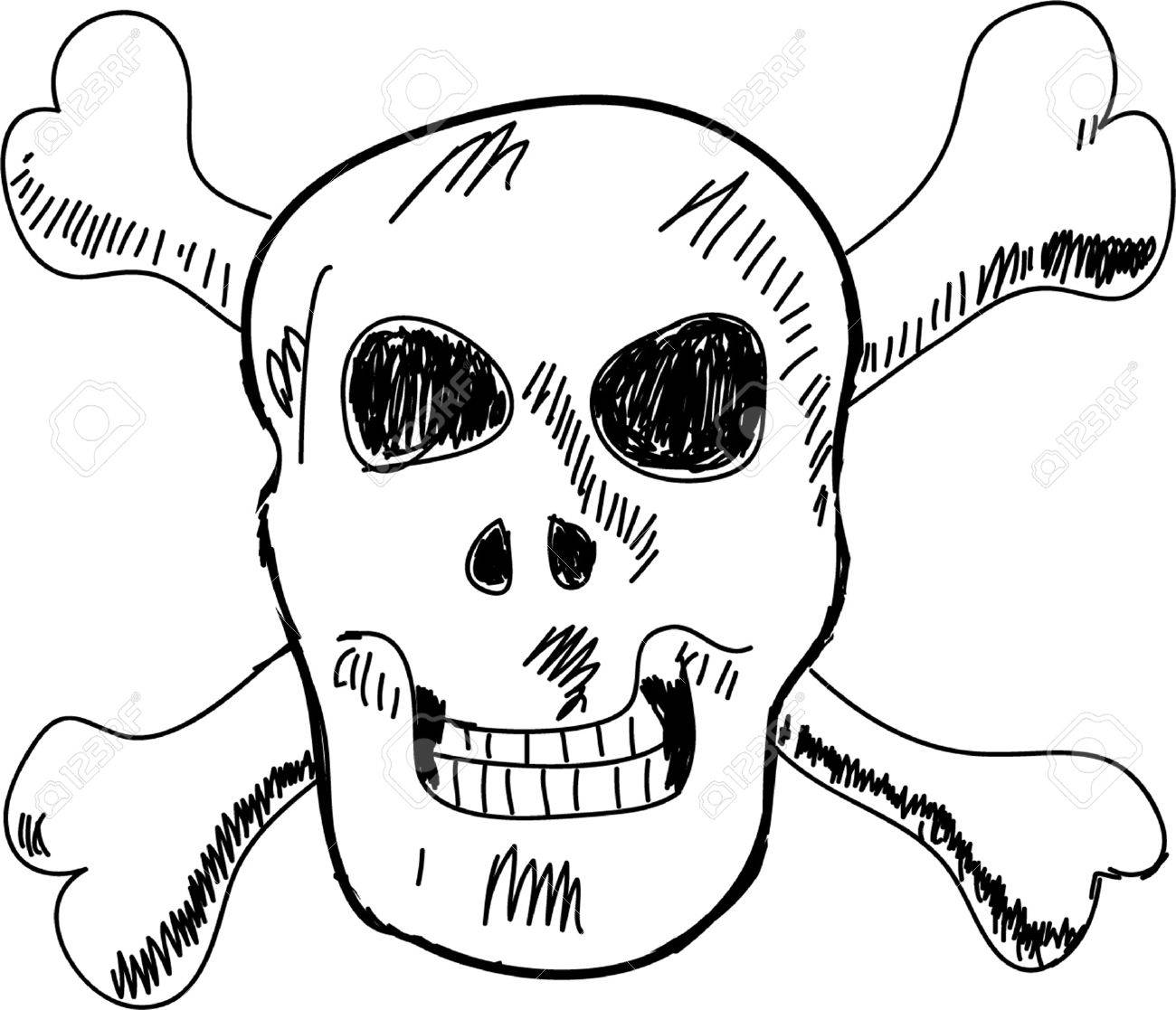 1300x1117 Cartoon Skull And Bones Royalty Free Cliparts, Vectors, And Stock