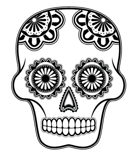 450x512 How To Create A Detailed Vector Sugar Skull Illustration