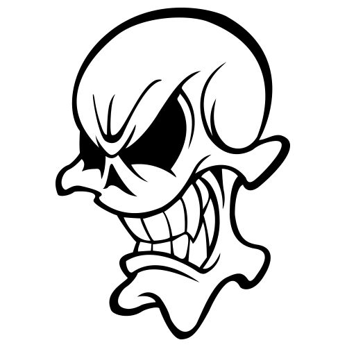 500x500 Cartoon Skulls Group