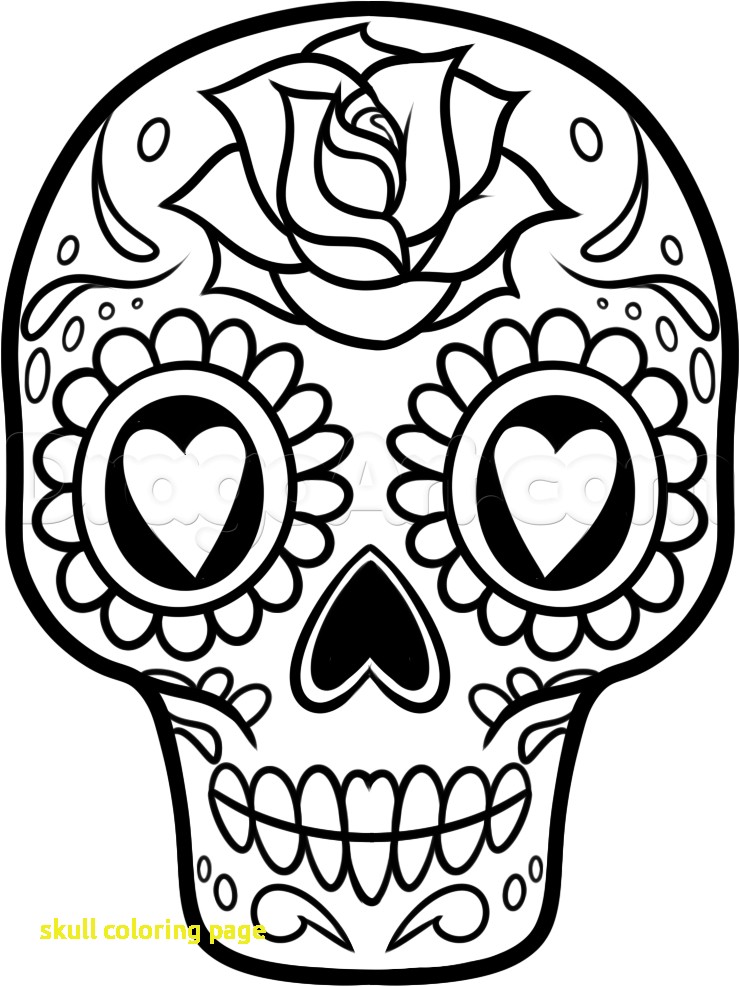 740x987 Skull Coloring Page With 11 Pics Easy Skull Coloring Pages Easy