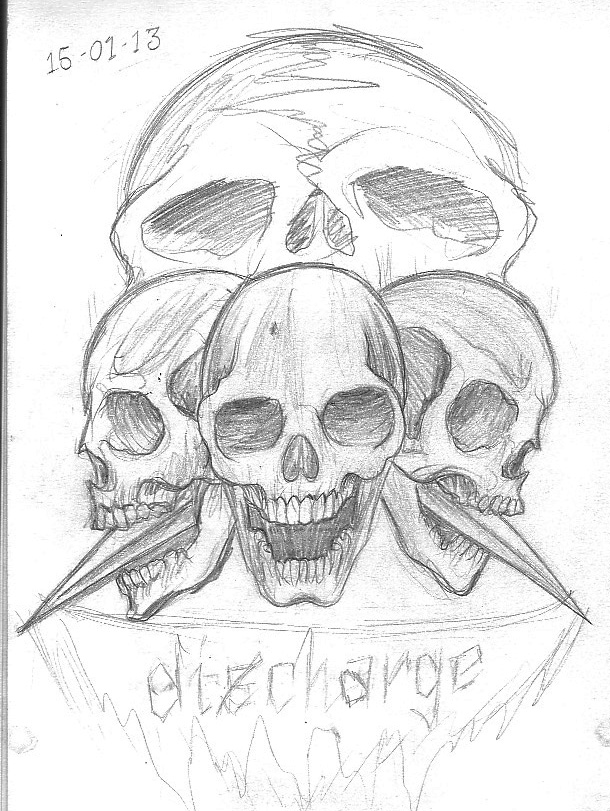 610x811 Tattoo Sketch A Day Skulls January 15th