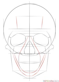 236x326 How To Draw A Human Skull Step By Step. Drawing Tutorials For Kids