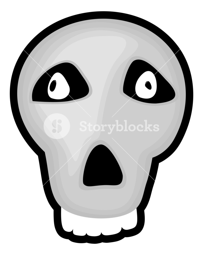 794x1000 Funny Skull Face Royalty Free Stock Image