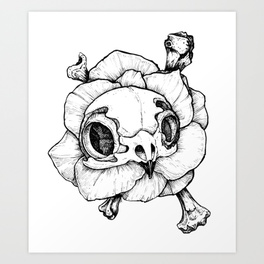 264x264 Bird Skull Art Prints Society6