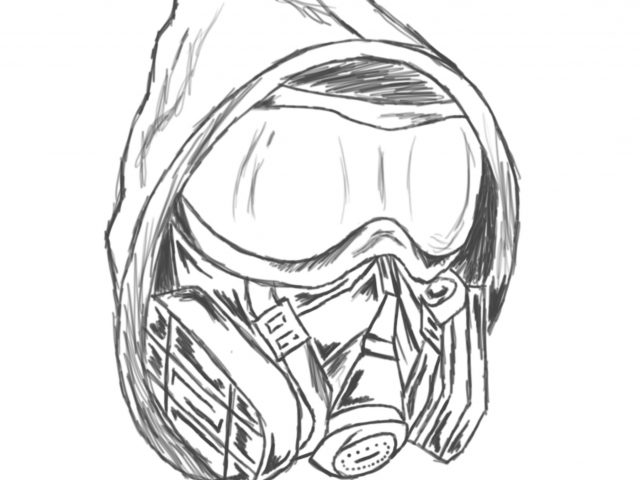 640x480 Graffiti Mask Drawings Graffiti Skull With Gas Mask Drawing