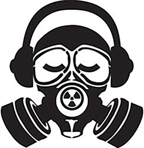 480x495 Drawn Gas Mask Music