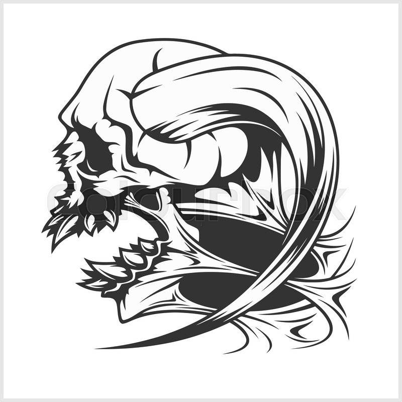 800x800 Zombie Skull Head