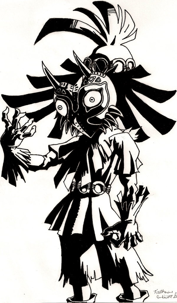 600x1027 Skull Kid By Linkypoo97