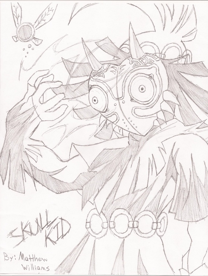 687x911 The Legend Of Zelda Majora's Mask Skull Kid By Gawdlikematt