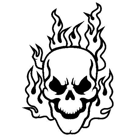 450x450 Coloring Pages Skulls Flames Skull And Crossbones Coloring Pages