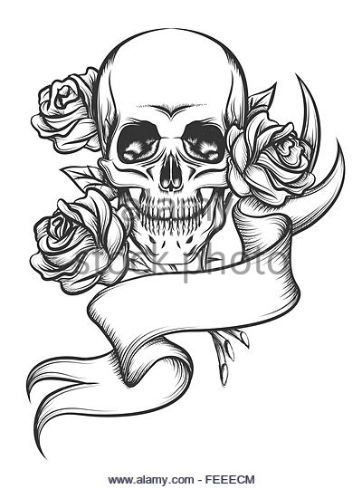 400x540 Skull Drawing Vintage Retro Stock Photos Amp Skull Drawing