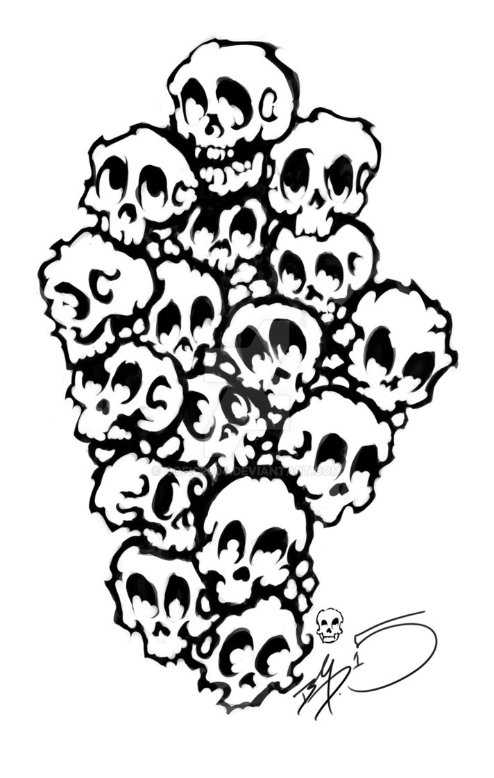 712x1121 Skull Pile By Gofic2004