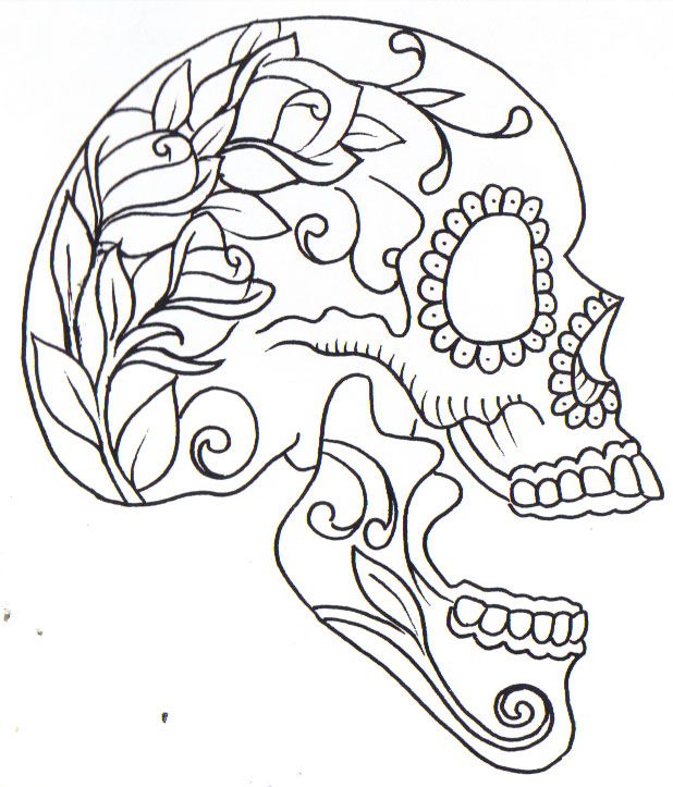 618x723 33 Best Skulls Images On Silhouettes, Coloring Books