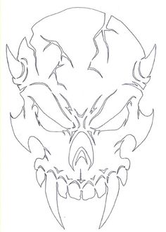 236x330 Drawn Devil Skull