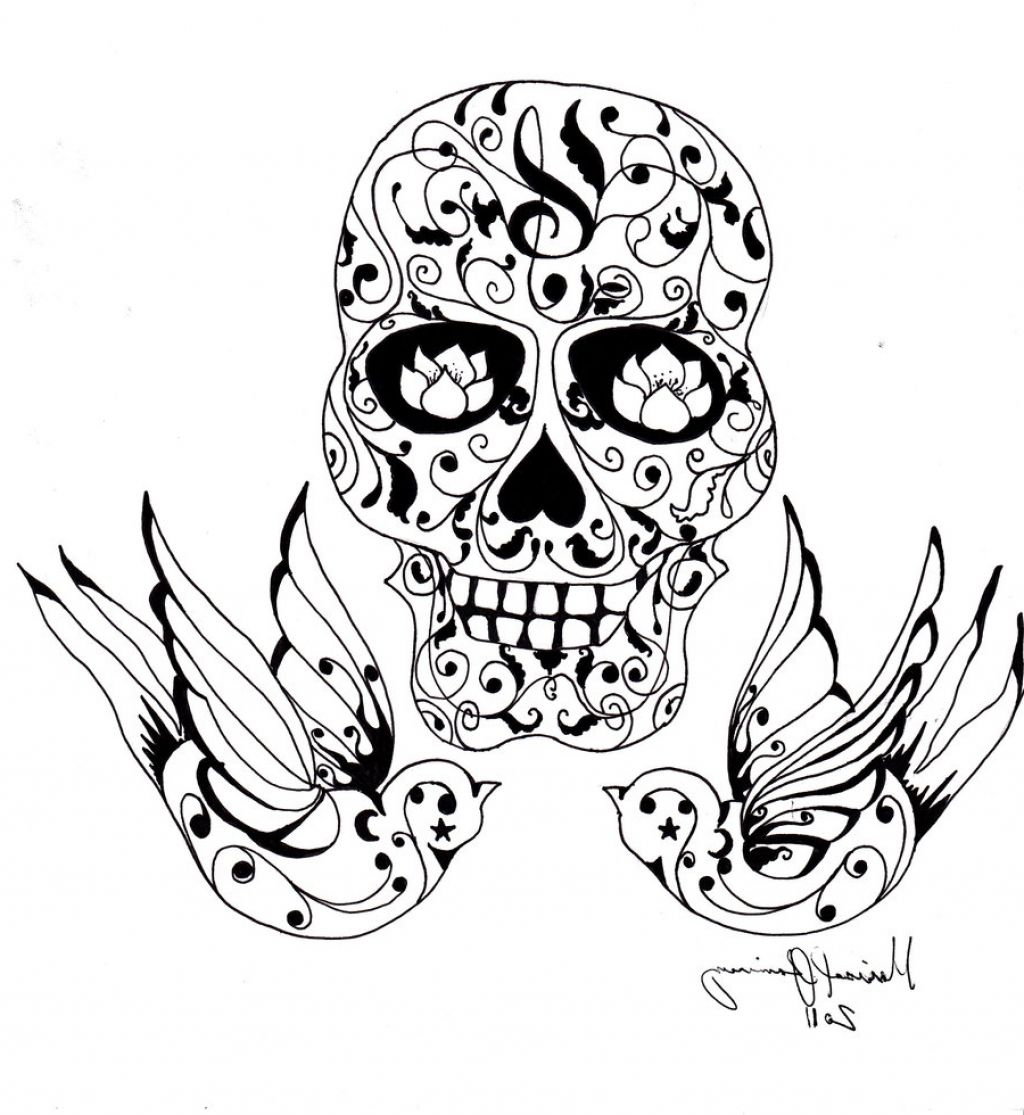 1024x1115 Sugar Skull Sleeve Tattoo Designs Archives