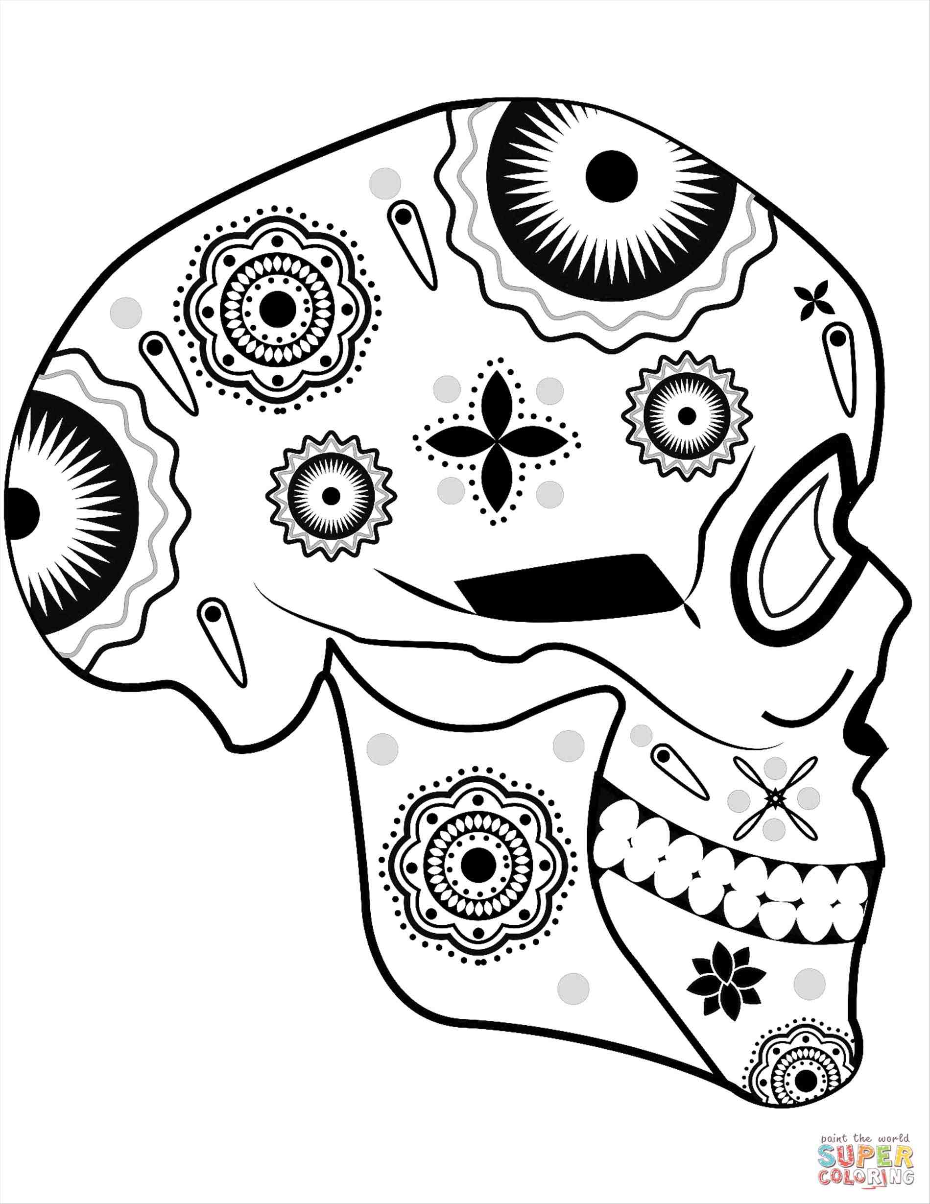 1899x2458 Download Image Creatinu Sugar Skull Drawing Tutorial. Step 5. How