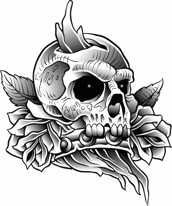 586x700 Skull Tattoo Meaning