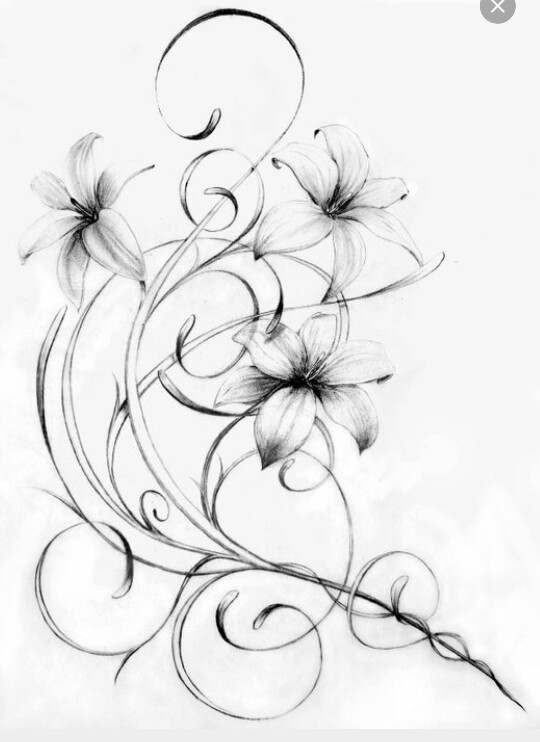 540x742 Lilies And Filigree