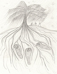 229x300 Skull Tree Drawings Fine Art America