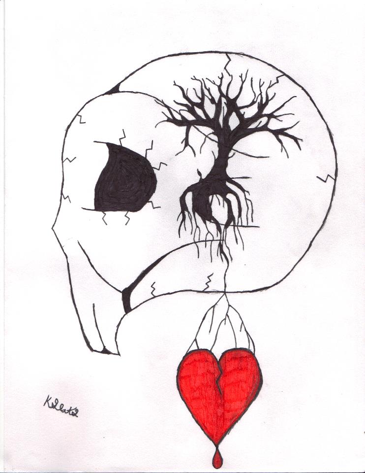 742x960 Skull Tree Heart By Slats21