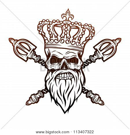 450x470 Skull King Images, Illustrations, Vectors