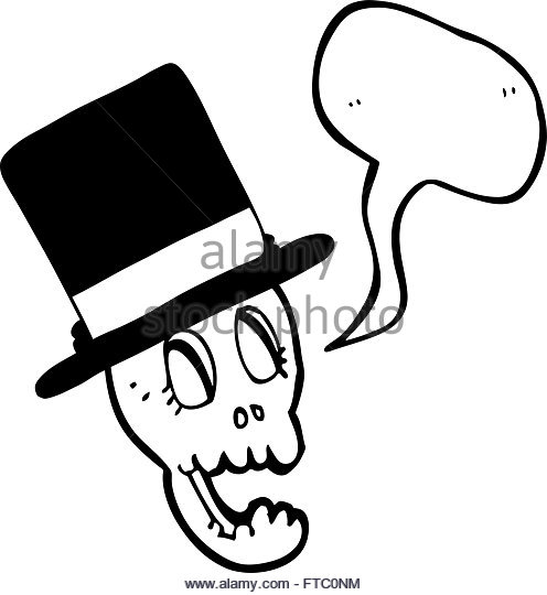496x540 Skull Top Hat Black And White Stock Photos Amp Images