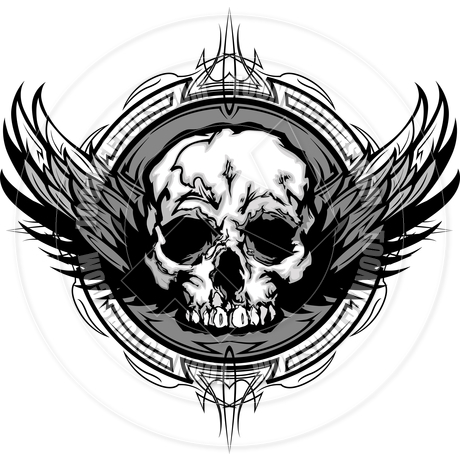 Skull With Wings Drawing at GetDrawings | Free download