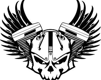 340x270 Skull With Wings Etsy