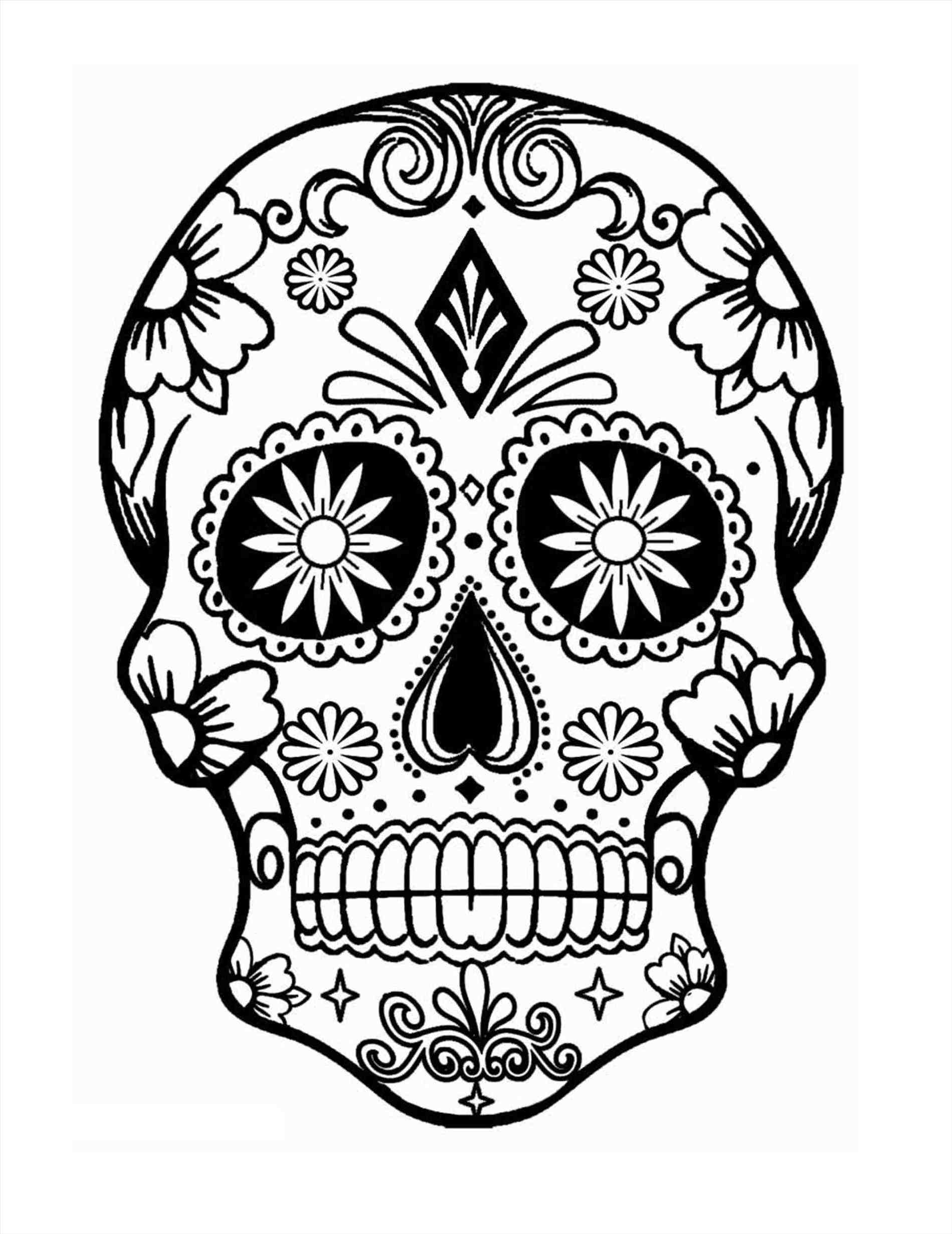 1899x2459 Sugar Skull And Rose Drawing