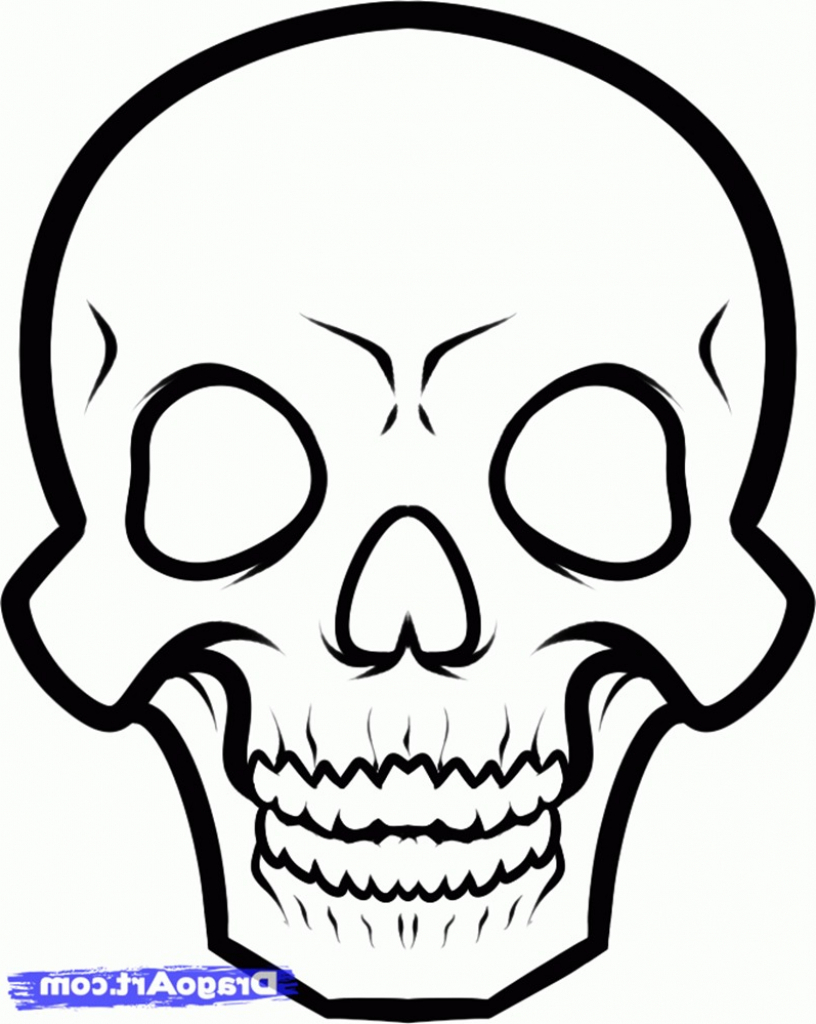 Skulls Easy Drawing at GetDrawings | Free download