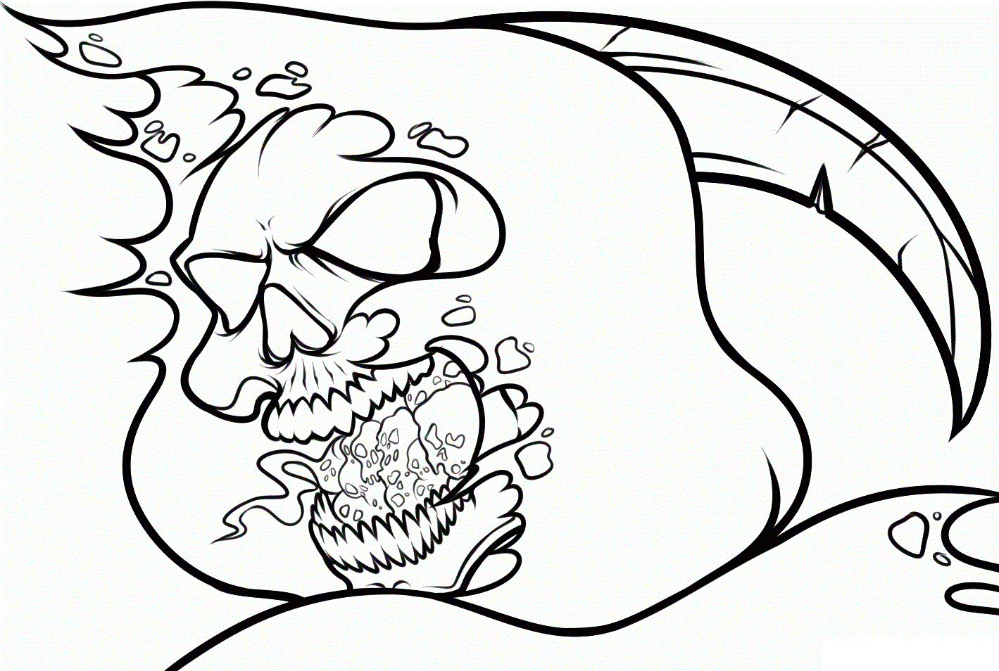 1419x954 Free Printable Skull Coloring Pages For Kids