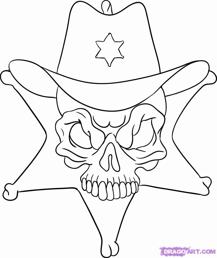 751x892 Sheriff Star Coloring Page 326068