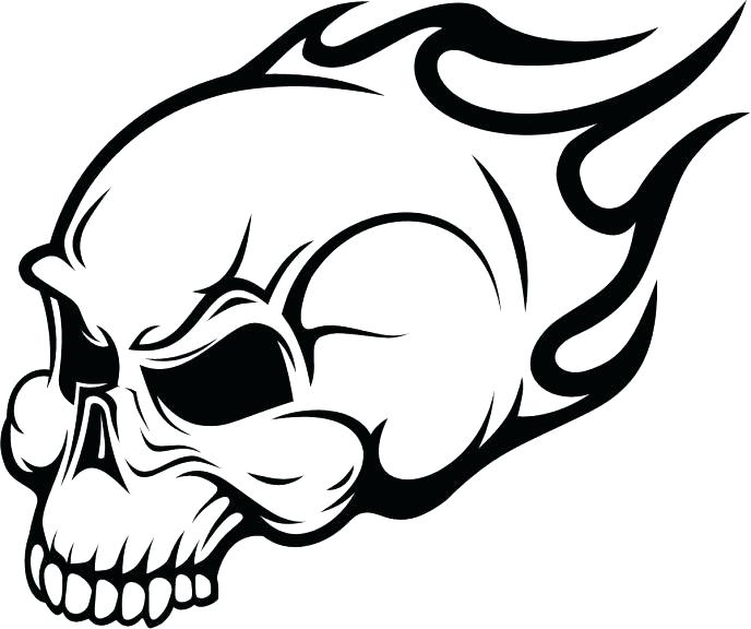 688x576 Coloring Pages Skulls Kids Coloring Easy Skull Coloring Pages
