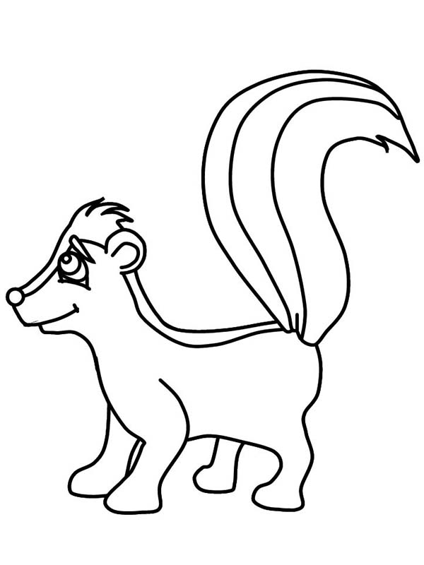 600x800 Skunk Smile Coloring Page Color Luna