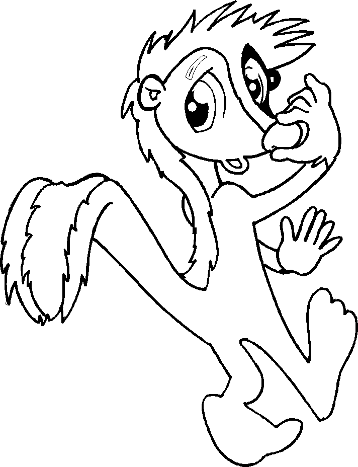 712x928 Pepe Skunk Coloring Pages