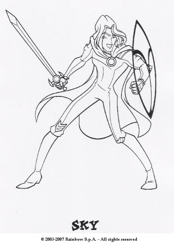607x850 Sky The Prince Of Eraklyon Coloring Pages