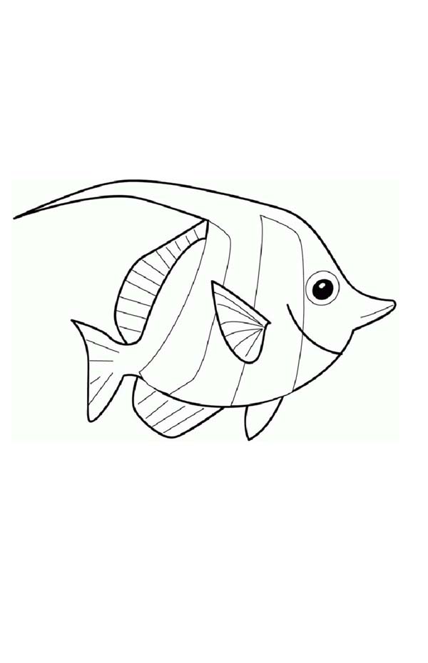 600x928 Tremendous Angel Fish Coloring Page How To Draw Sky