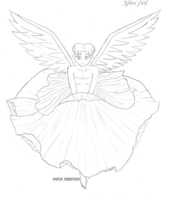 600x694 Angel Pencil Drawing By Princessfromthesky