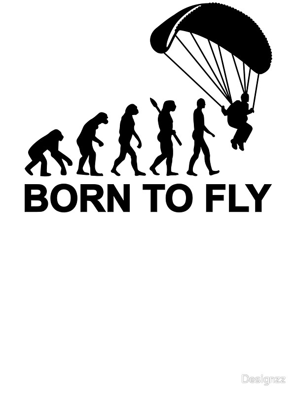600x800 Evolution Skydiving Born To Fly Stickers By Designzz Redbubble