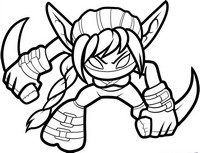 200x153 Coloring Pages Skylanders Drawing