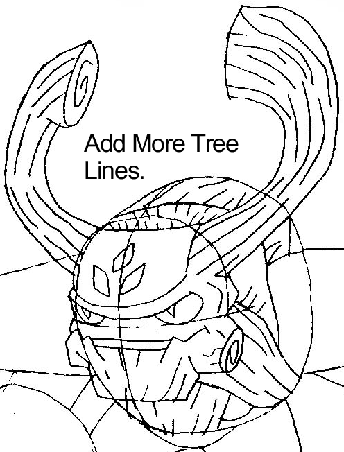 496x652 How To Draw Tree Rex From The Game Skylanders Giants With Easy