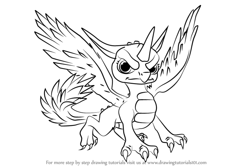 800x566 Learn How To Draw Whirlwind From Skylanders (Skylanders) Step By