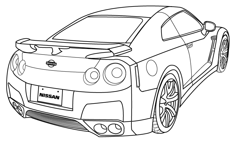 Download Skyline Car Drawing at GetDrawings.com | Free for personal ...