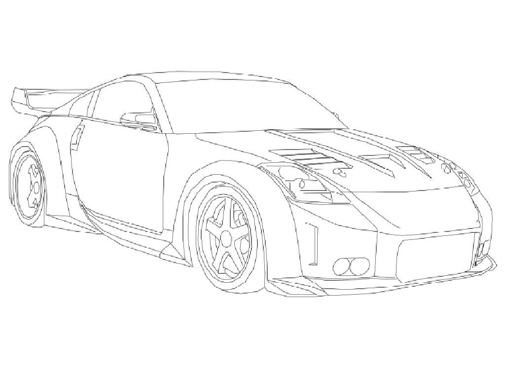 Coloring Pages Nissan Gtr | Tensei Colors